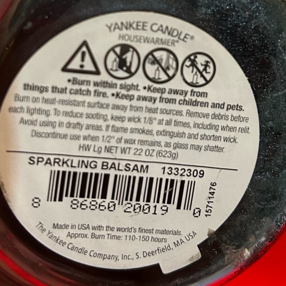 Yankee Candle Sparkling Balsam Jar Candle - Picture 3 of 3